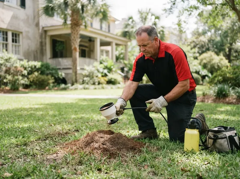 Fire Ant Mound Suppression and Turf Care in Charleston, SC